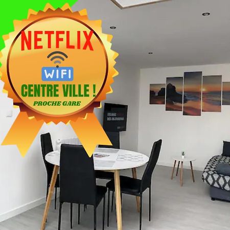 Grand T2 Jardin Wifi Parking Proche Gare Appartement Saint-Quentin  Buitenkant foto