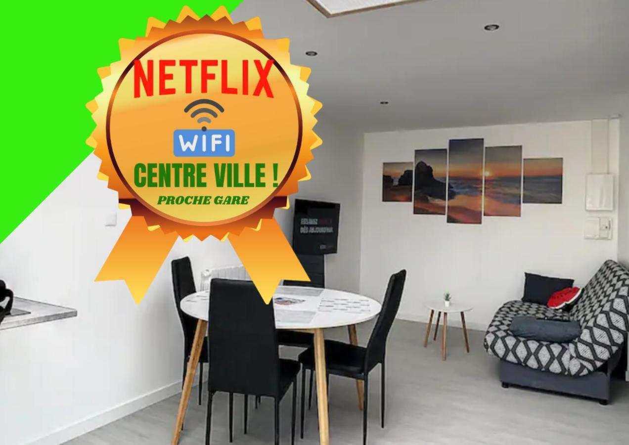 Grand T2 Jardin Wifi Parking Proche Gare Appartement Saint-Quentin  Buitenkant foto